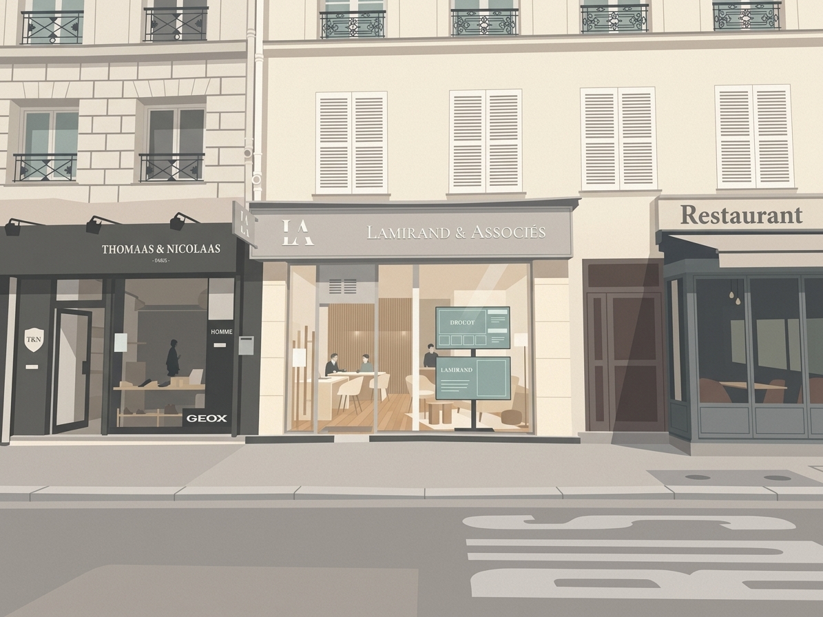 Devanture de l'agence Bonsoir Montmartre, 36 rue du Faubourg Montmartre, Paris 9e